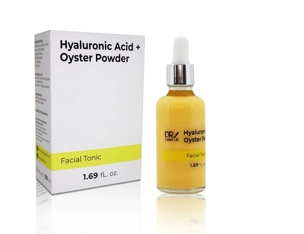Tónico facial con Polvo de ostra y acido hialurónico - Dr. Make up