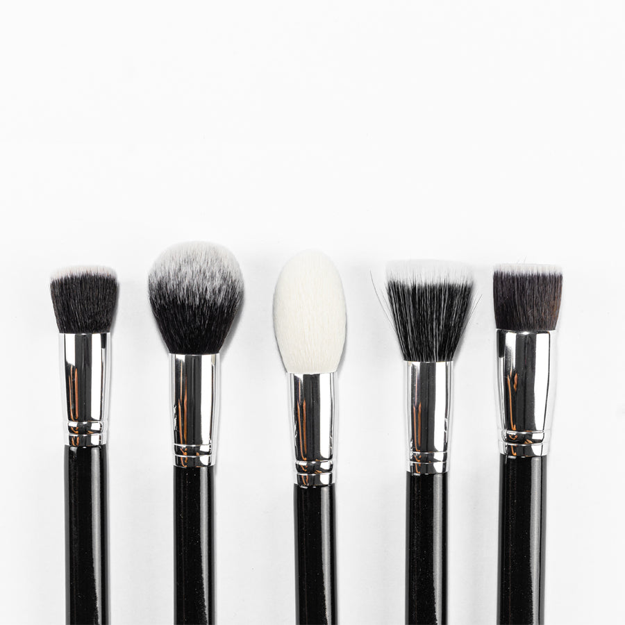 Kit Black 25 brochas profesionales - Elha Beauty