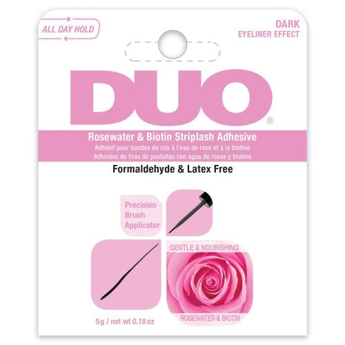 Adhesivo Para Pestañas Rosewater & Biotin Striplash Dark - Duo