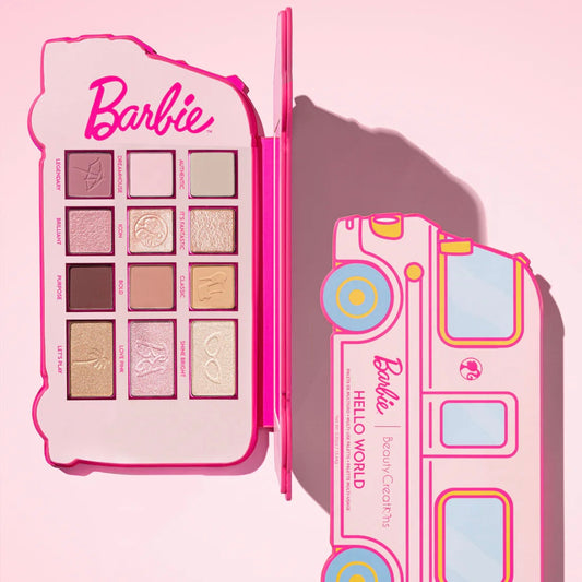 BARBIE X BEAUTY CREATIONS- PALETA DE SOMBRAS HELLO WORLD
