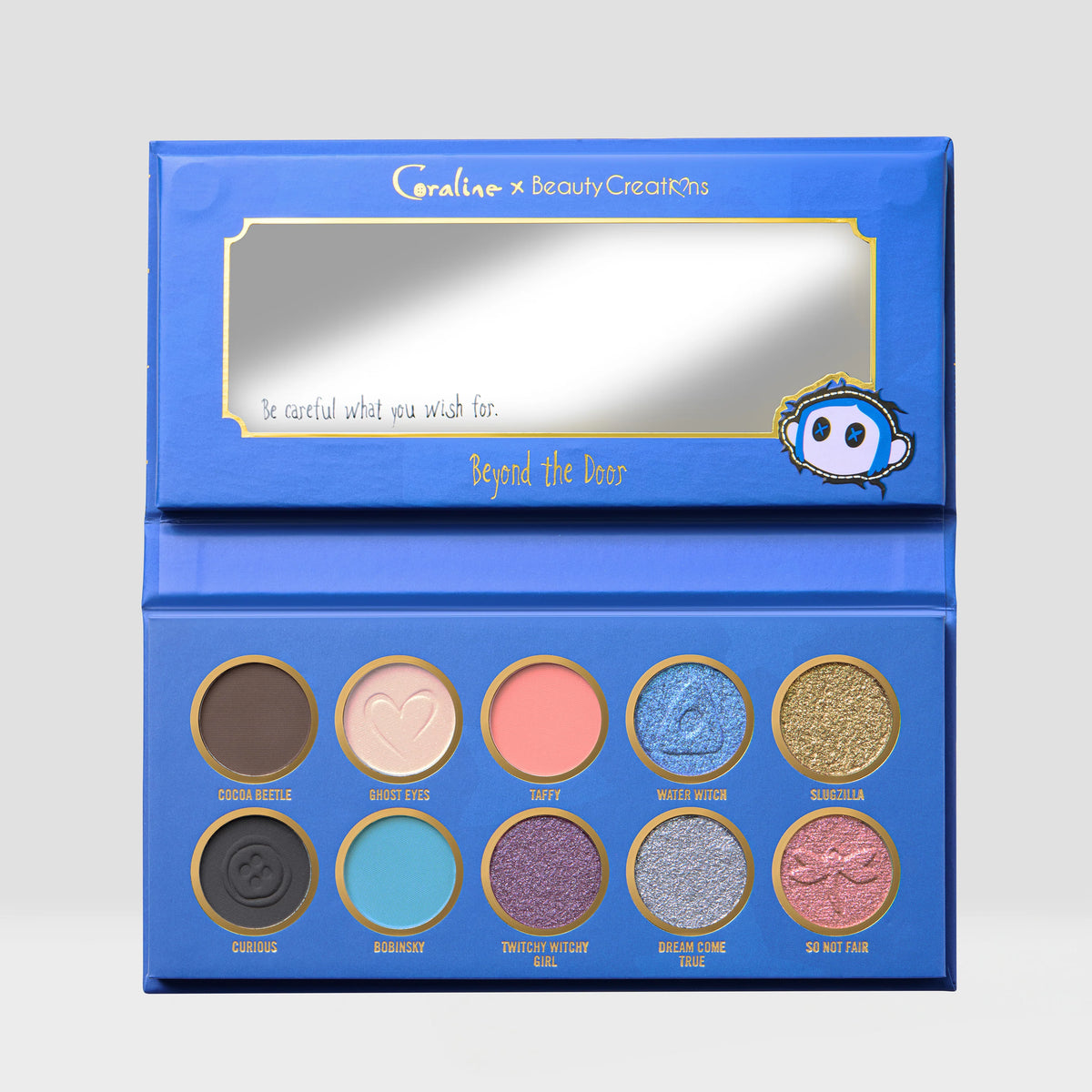 CORALINE X BEAUTY CREATIONS - PALETA DE SOMBRAS - BEYOND THE DOOR