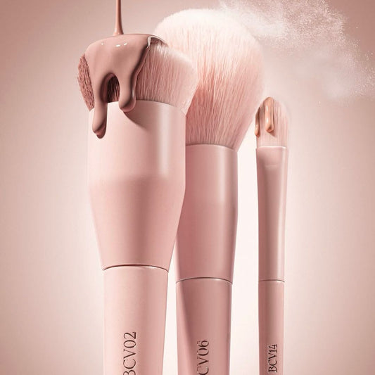 PINK VEGAN BRUSHES - BROCHAS VEGANAS