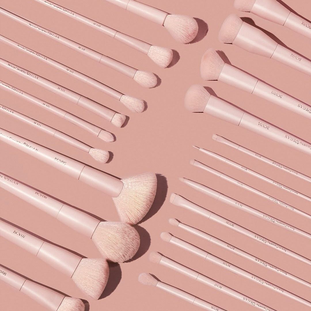 PINK VEGAN BRUSHES BROCHAS VEGANAS