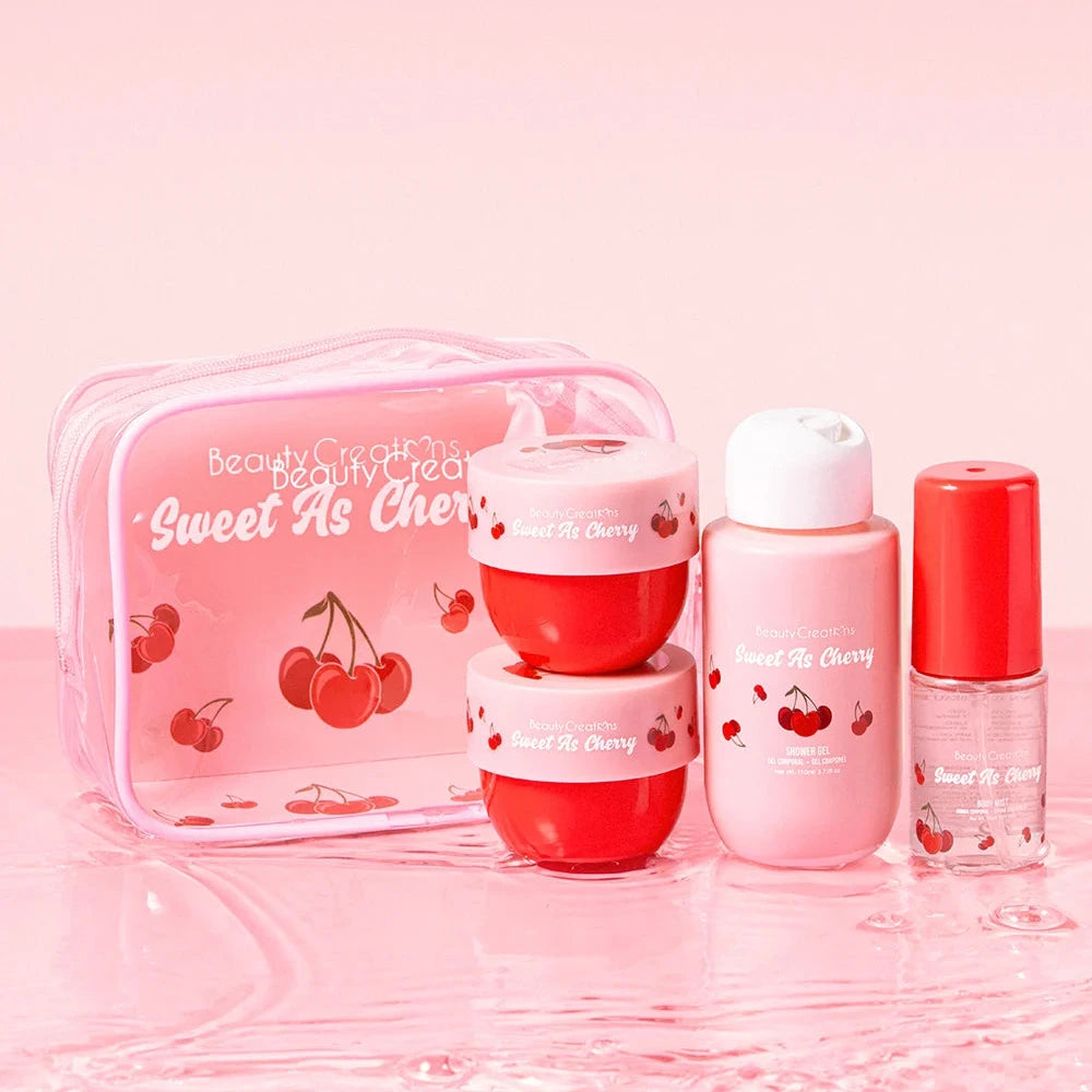 MINI SET CUIDADO DEL CUERPO DE VIAJE - SWEET AS CHERRY