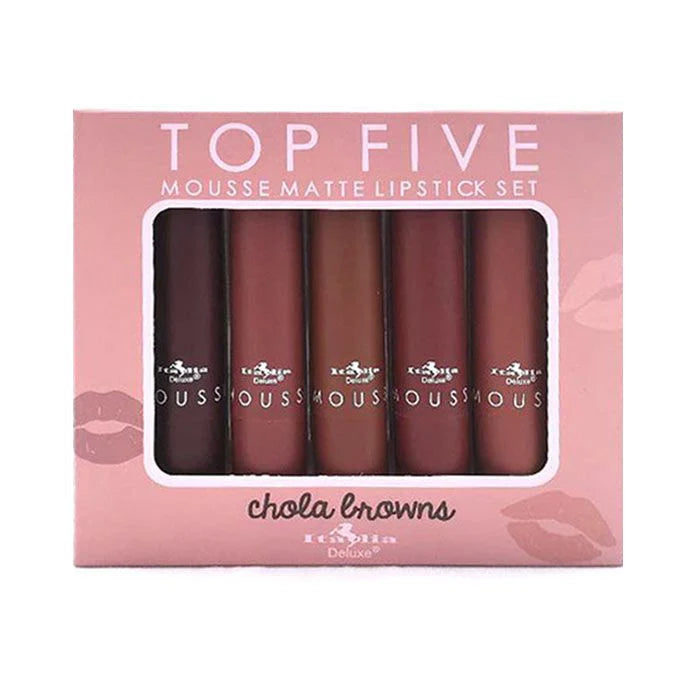 MOUSSE MATTE LIPSTICK -TOP FIVE SETS