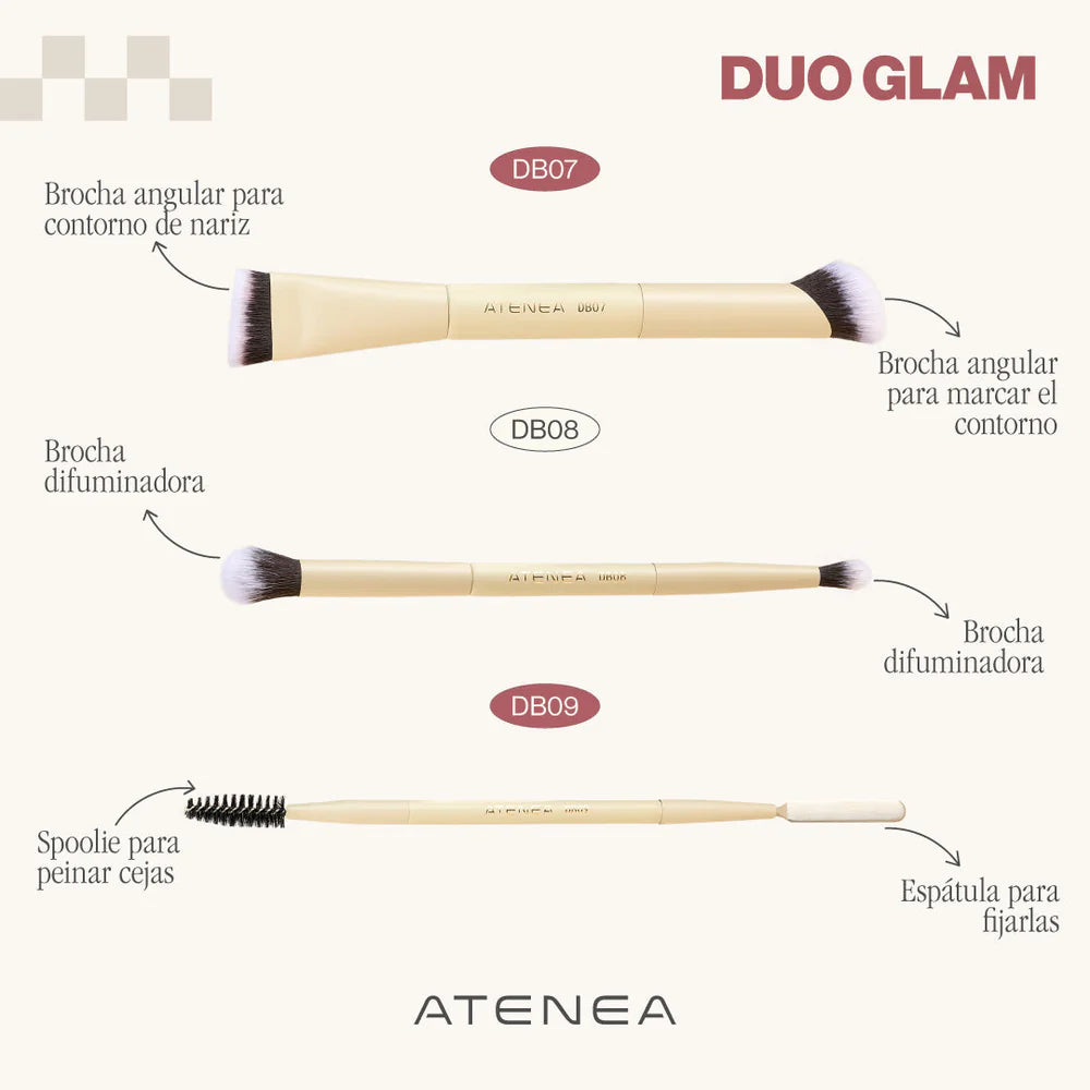 BROCHA DUO PARA CORRECTOR Y CONTORNO DB07
