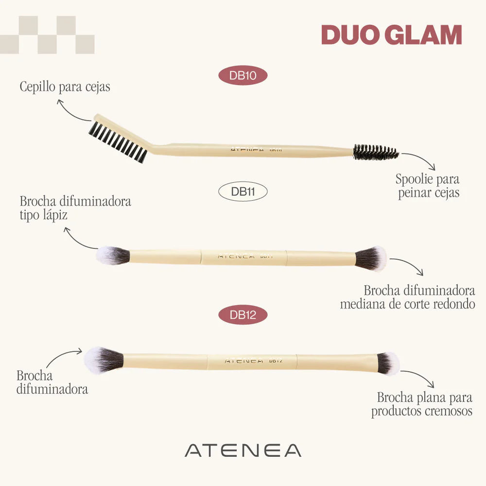 BROCHA DUO CEPILLO PARA CEJAS DB10