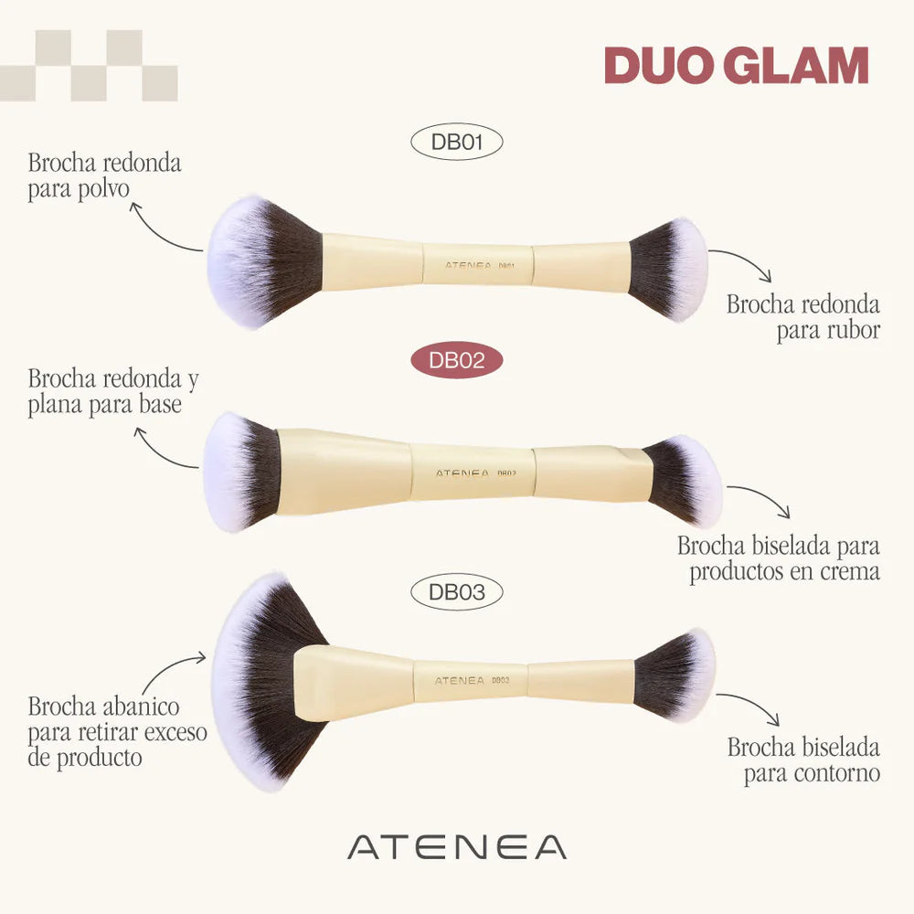 BROCHA DUO CONTORNO Y ABANICO DB03