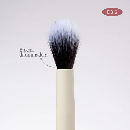 BROCHA DUO PLANA CREMA Y DIFUMINADORA DB12