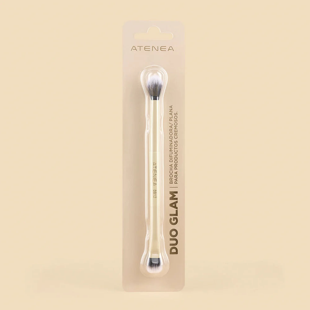 BROCHA DUO PLANA CREMA Y DIFUMINADORA DB12