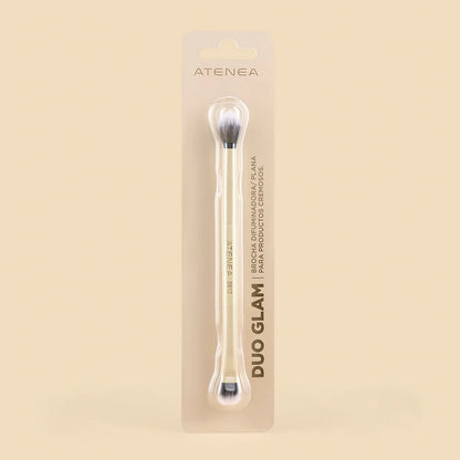 BROCHA DUO PLANA CREMA Y DIFUMINADORA DB12