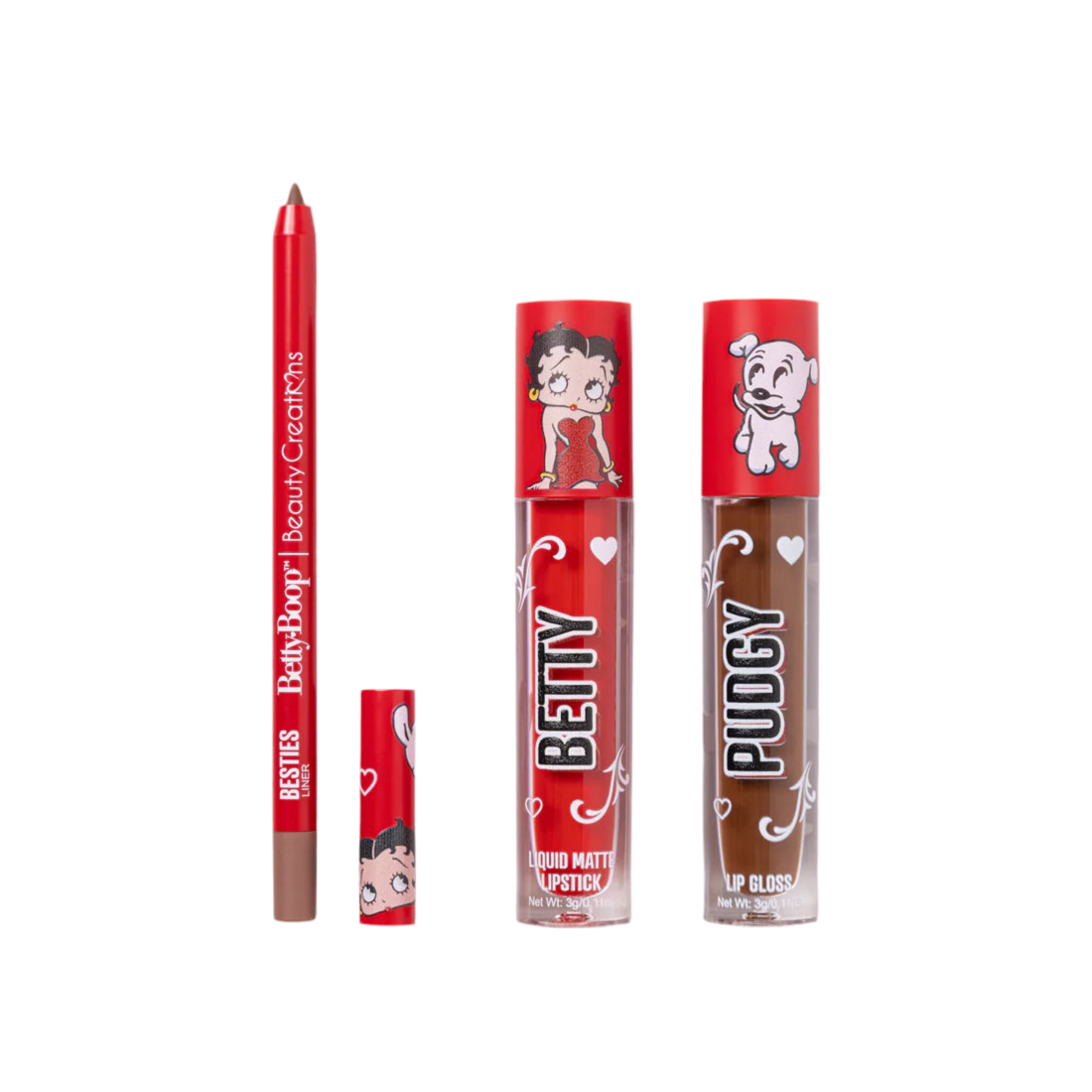 BETTY BOOP "BESITOS" LIP TRIO