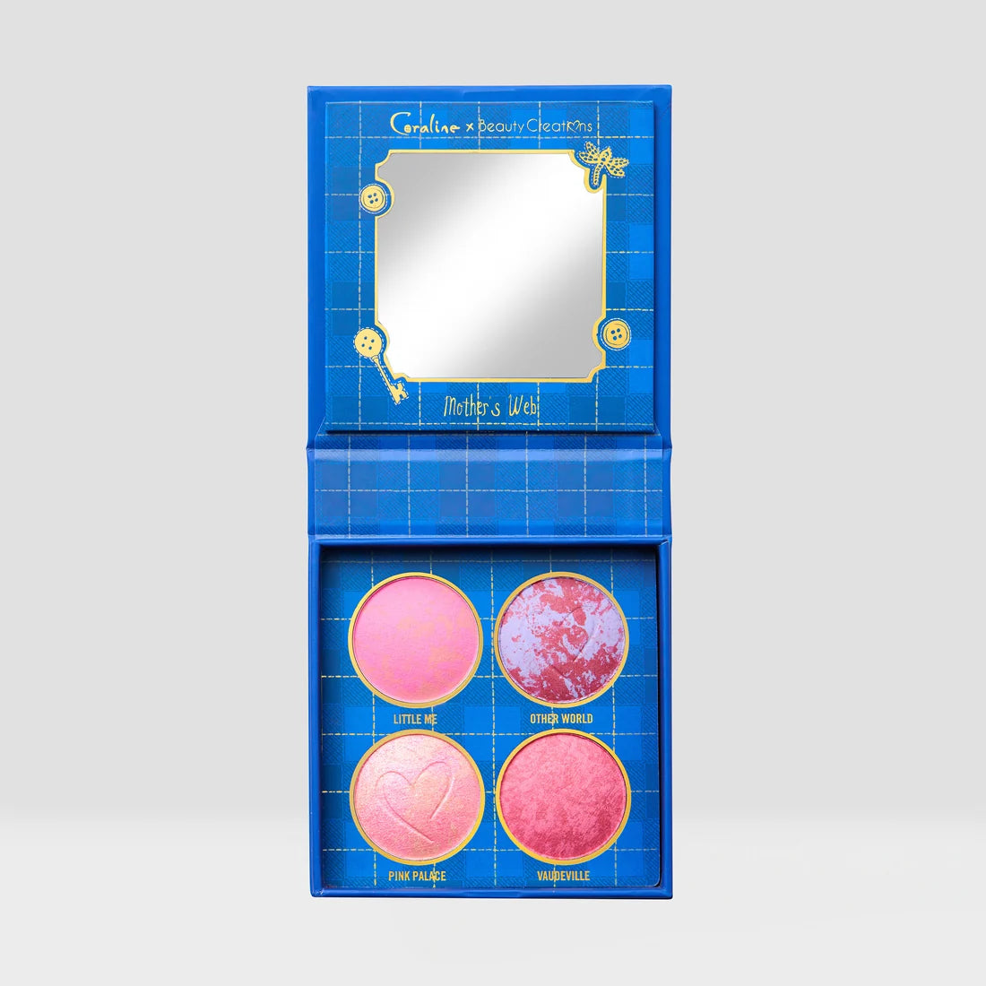 CORALINE X BEAUTY CREATIONS - PALETA DE ROSTRO - MOTHER'S WEB