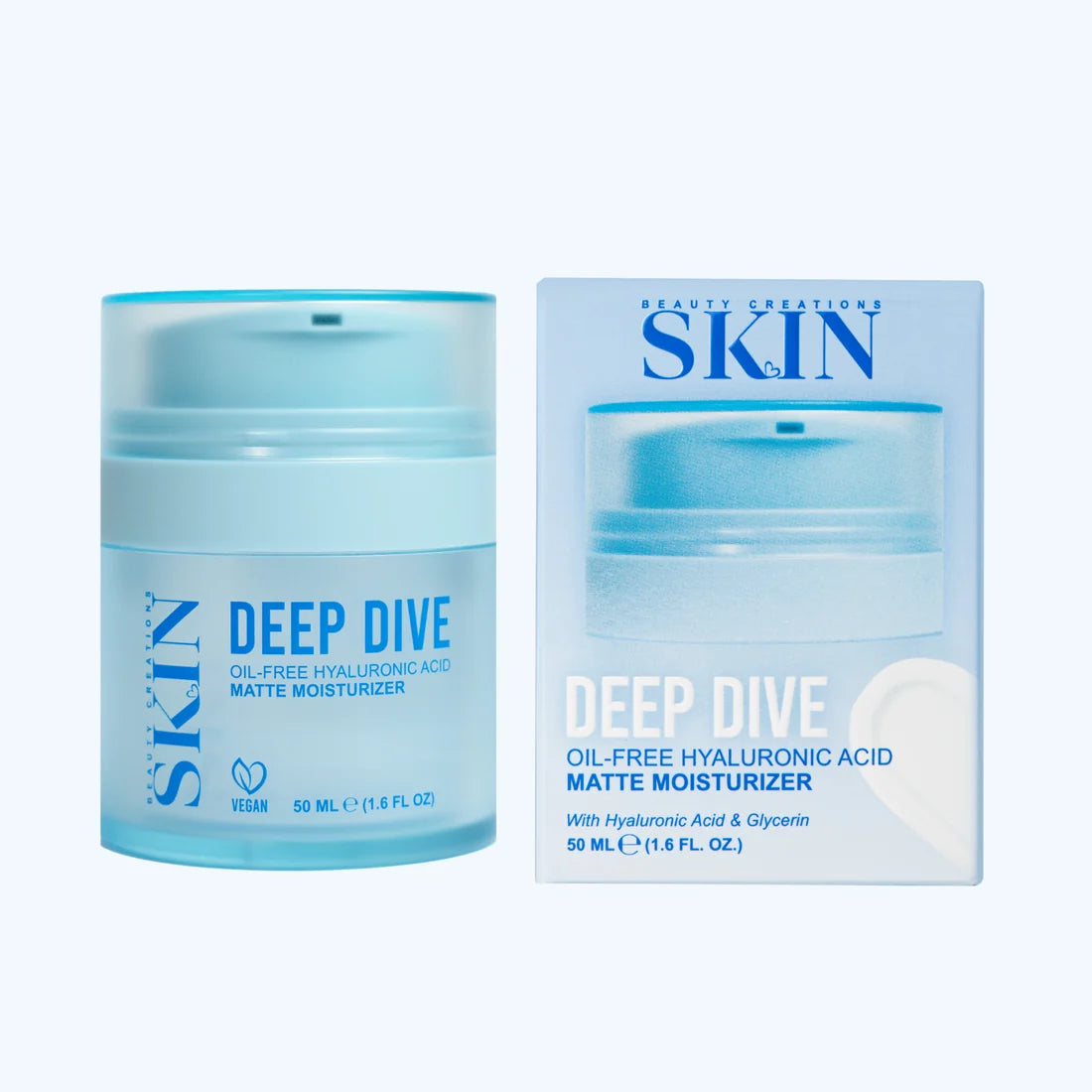 HIDRATANTE MATE CON ÁCIDO HIALURONICO SIN ACEITE - DEEP DIVE