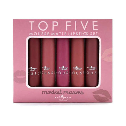 MOUSSE MATTE LIPSTICK -TOP FIVE SETS