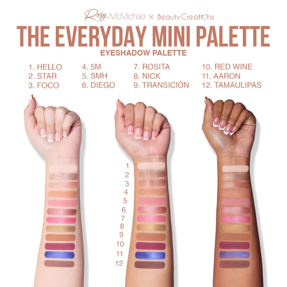 ROSY McMICHAEL X BEAUTY CREATIONS - MINIPALETA DE SOMBRAS ROSY'S ESSENTIALS VOL.1