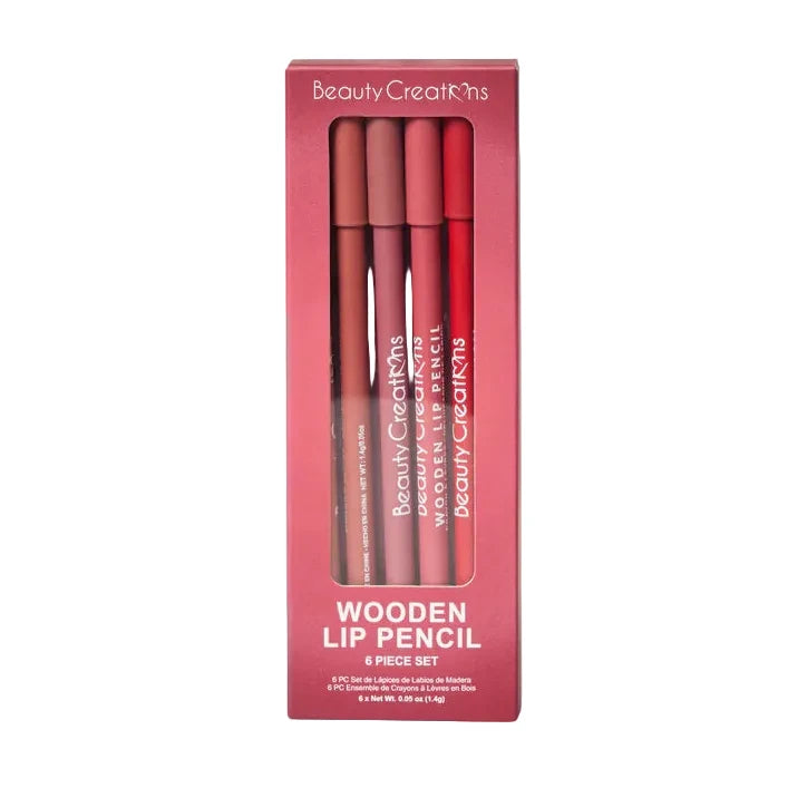 LÁPIZ DELINEADOR DE LABIOS - SET DE 6PZAS WINE