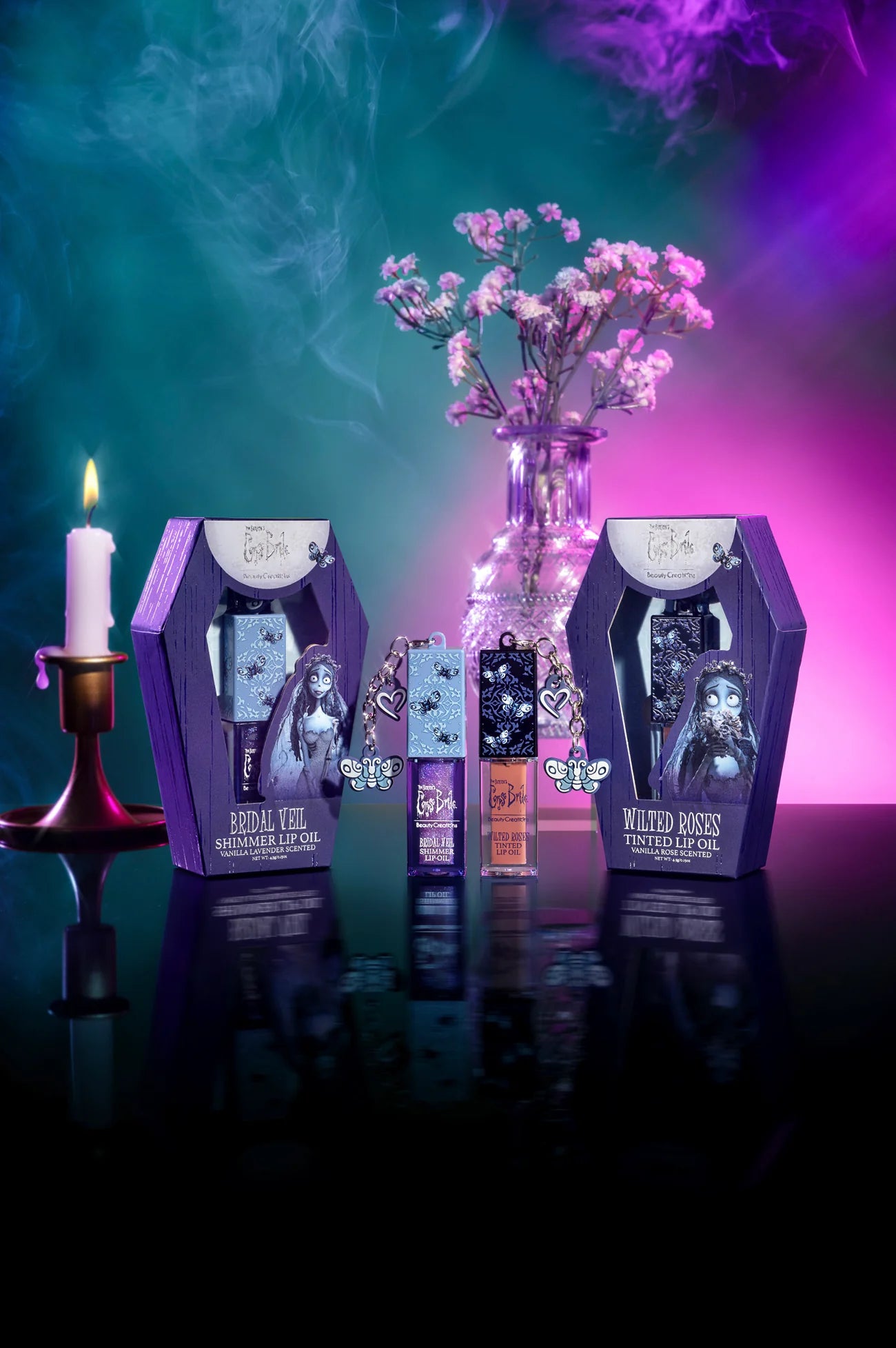 TIM BURTON'S CORPSE BRIDE - ACEITE LABIAL CON COLOR WILTED ROSES