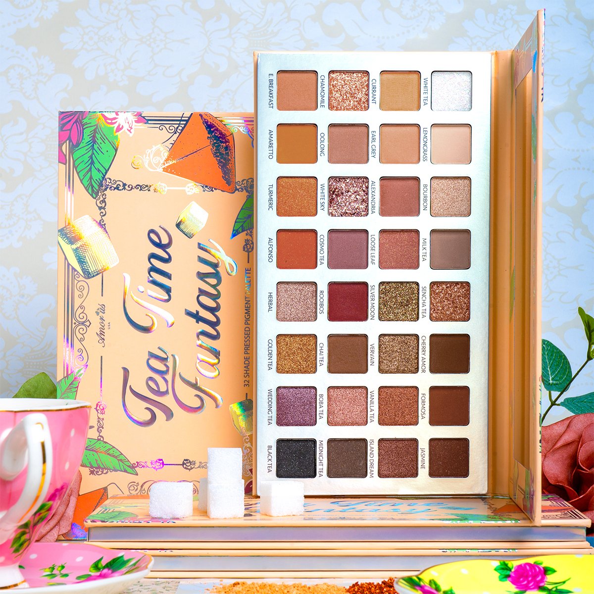 Paleta de sombras Tea time fantasy  - Amorus