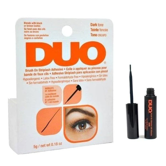 Adhesivo para pestañas con pincel dark tone  - Duo