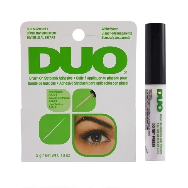 Adhesivo Para Pestañas Postizas Con Brocha Transparente - Duo