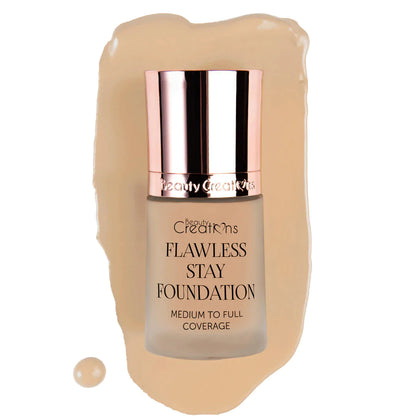 Base de maquillaje Flawless stay foundation - Beauty Creations