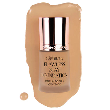 Base de maquillaje Flawless stay foundation - Beauty Creations