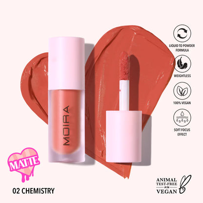 Rubor liquido Love Steady Liquid Blush - Moira