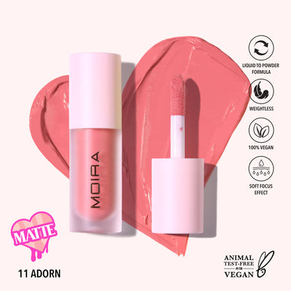 Rubor liquido Love Steady Liquid Blush - Moira